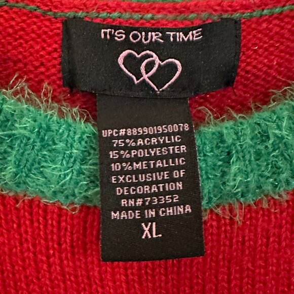 Magical Christmas Unicorn Holiday Sweater Size XL EUC - Picture 2 of 6